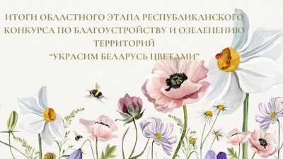 Итоги областного этапа республиканского конкурса по благоустройству и озеленению территорий “Украсим Беларусь цветами”